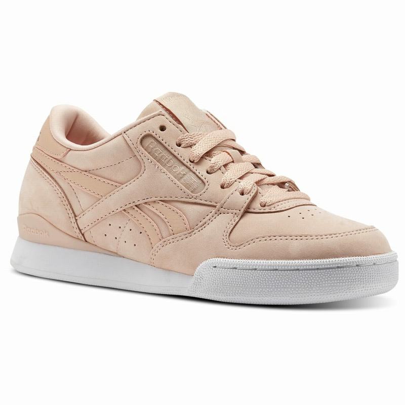 Reebok Phase I Pro Nude Nubuck Tenisky Damske - Ruzove/Biele IF6830DE